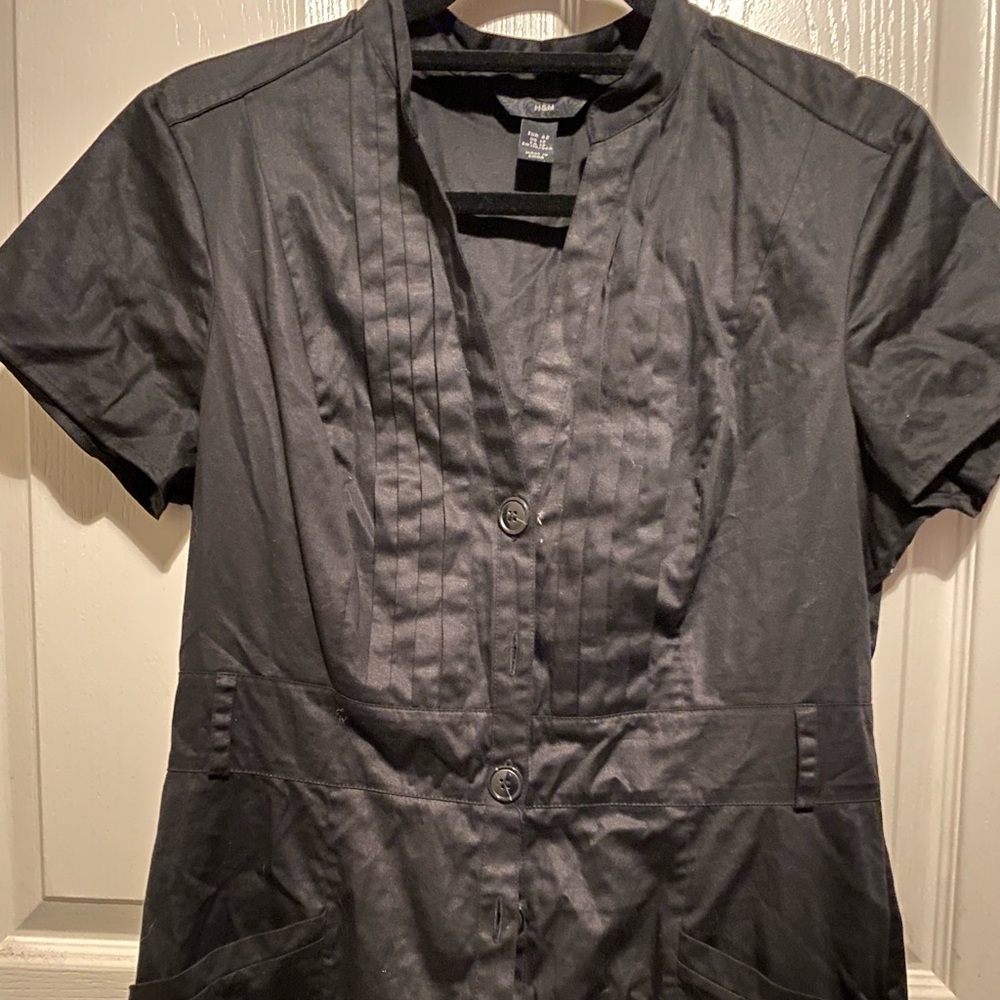 H&M black knee length dress